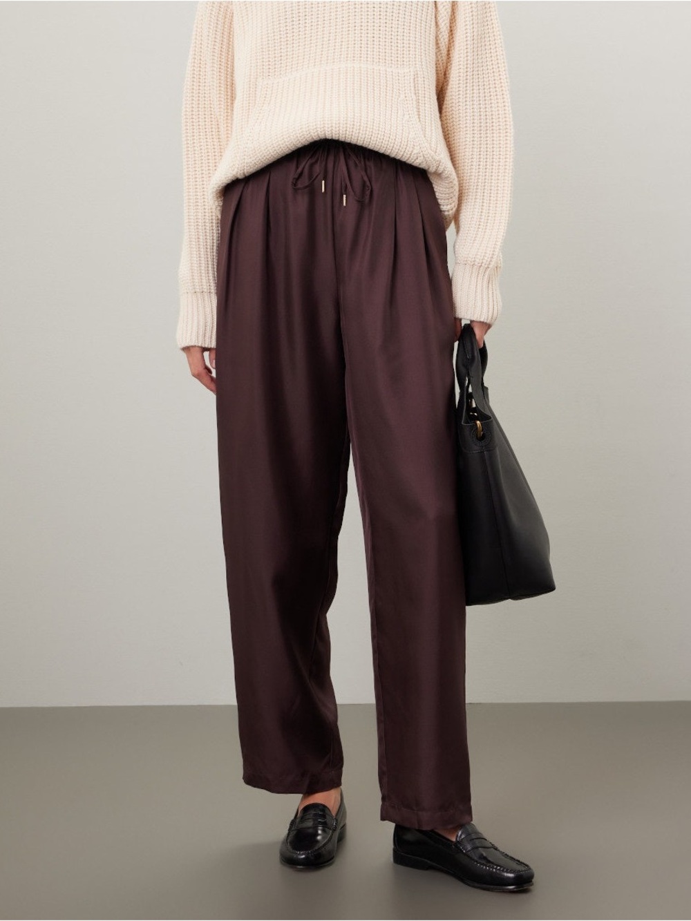 Silk Laundry Slouch Pants